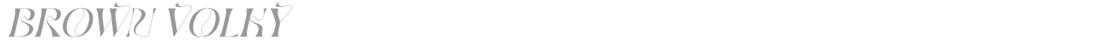 Brown Volky font preview